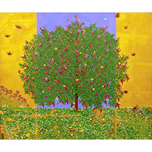 'Stages of Life (Summer): Buddleia with Butterflies (1)'