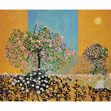 'Stages of Life  (Winter): Cherry Tree with Camellias (1)' 